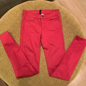 Red jeans
